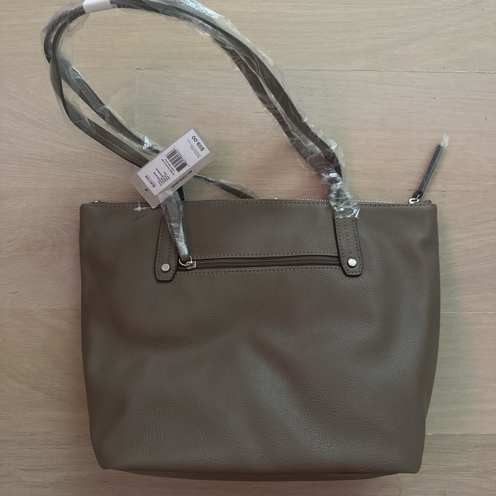 NWT Kenneth Cole Reaction Tote Bag - Dark Mushroom (Brown) - Picture 3 of 7